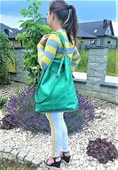 Torebki damskie - Torebka xxl ze skóry naturalnej - miniaturka - grafika 1