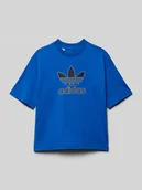 Koszulki dla chłopców - T-shirt z nadrukiem z logo - miniaturka - grafika 1