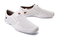 Półbuty męskie - RIEKER 06386-80 white, półbuty męskie - Rieker - miniaturka - grafika 1