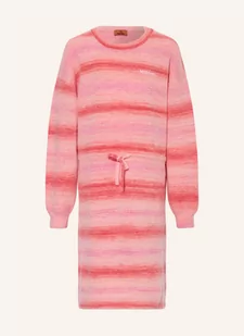 Missoni Dzianinowa Sukienka Z Dodatkiem Alpaki pink - Sukienki - miniaturka - grafika 1
