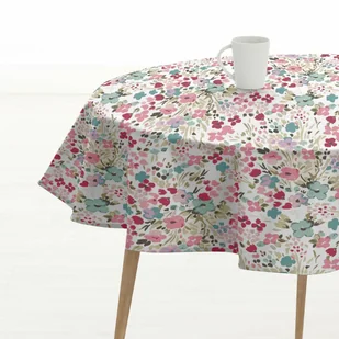 Obrus plamoodporny Belum 0120-52 Kolorowy Ø 100 cm Blomster - Obrusy i serwetki - miniaturka - grafika 1