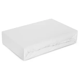 Prześcieradło EUROFIRANY Design 91 Soft z gumką 140 x 200 cm Biały - Prześcieradła - miniaturka - grafika 1