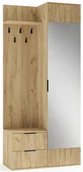 Meble do przedpokoju - Z lustrem garderoba dąb złoty Z0-E21 - miniaturka - grafika 1