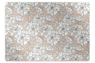 Mata na podłogę pod krzesło Artystyczne kwiaty 140x100 cm - Podnóżki, podpórki, podkładki - miniaturka - grafika 1
