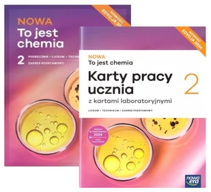 Pakiet Nowa To jest chemia 2. Podręcznik i Karty pracy ucznia. Liceum i technikum. Zakres podstawowy.Edycja 2024 - podręcznik - Podręczniki dla liceum - miniaturka - grafika 1