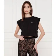 Koszulki i topy damskie - TWINSET Top Cropped Fit - miniaturka - grafika 1