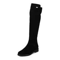 Moda i Uroda OUTLET - Remonte Damskie buty do wysokości kolan D8387, czarne/czarne / 02, 37 EU - miniaturka - grafika 1