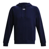 Bluzy męskie - Bluza męska Under Armour Rival Fleece Hoodie Midnight Navy L - miniaturka - grafika 1