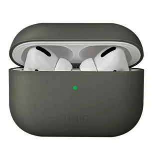 Uniq UNIQ etui Lino AirPods Pro Silicone szary/grey moss - Akcesoria do słuchawek - miniaturka - grafika 1