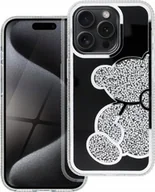 Etui i futerały do telefonów - OEM Futerał TEDDY BEAR do IPHONE 14 Pro srebrny - miniaturka - grafika 1