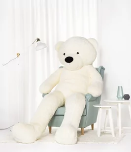 Miś Gustaw, Duży Miś Classico, biały, 250 cm - Maskotki i pluszaki - miniaturka - grafika 1
