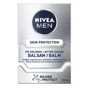 Nivea Silver Protect balsam po goleniu antybakteryjny 100 ml - Balsamy po goleniu - miniaturka - grafika 1
