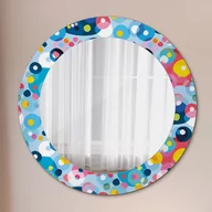 Lustra - Lustro z nadrukiem okrągłe Kolorowe ciernie - miniaturka - grafika 1