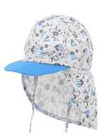 Czapki damskie - Czapka letnia chłopięca z ochroną szyi pojazdy budowlane 44-46 YOCLUB - miniaturka - grafika 1