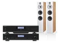 Zestawy stereo - Rotel A14 MKII (czarny) + CD14 MKII (czarny) + 603 S3 (dąb) - miniaturka - grafika 1