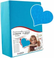 Prześcieradła dla dzieci - Prześcieradło do łóżeczka 120x60 JERSEY z gumką turkusowy - miniaturka - grafika 1