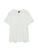 Koszulki i topy damskie - Vero Moda Koszulka w kolorze białym - miniaturka - grafika 1