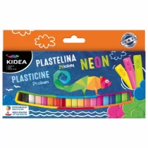Plastelina neonowa mix Kidea 24 kolory - Masy plastyczne - miniaturka - grafika 1