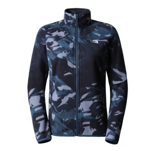 Damski Polar THE NORTH FACE W 100 GLACIER FZ - EU NF0A5IHO9751 – Niebieski - Bluzy damskie - miniaturka - grafika 1