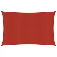 Parasole ogrodowe - vidaXL Żagiel przeciwsłoneczny, 160 g/m, czerwony, 2x3 m, HDPE vidaXL - miniaturka - grafika 1