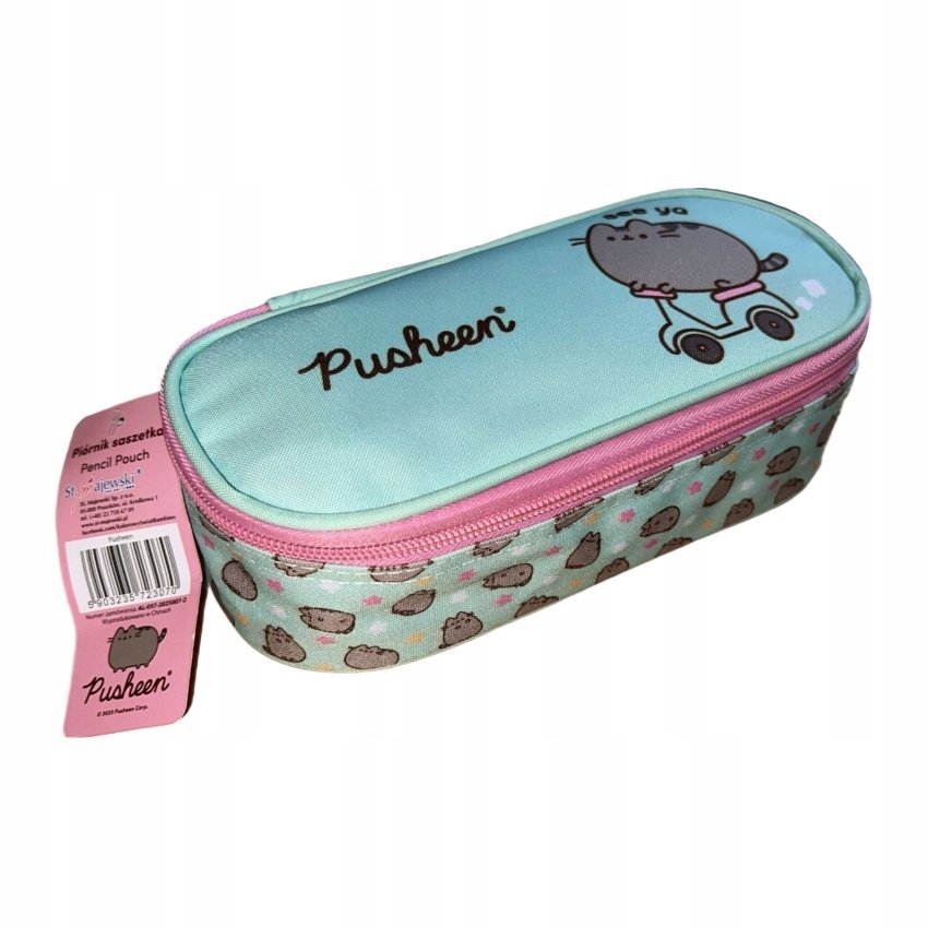 Pusheen Piórnik Saszetka Miętowy