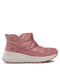 Skechers Botki Puffiez 117260/ROS Różowy - Botki damskie - miniaturka - grafika 1