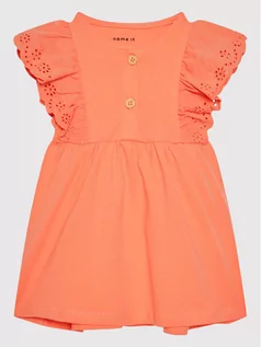 Sukienki i spódniczki dla dziewczynek - Name it Sukienka letnia 13203058 Pomarańczowy Regular Fit - grafika 1