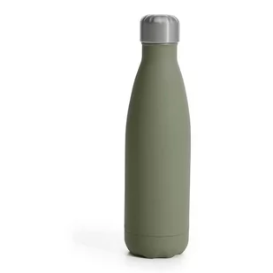 Sagaform butelka stalowa termiczna zielona matowa gumowana 0,5 l SF-5018082 - Butelki termiczne - miniaturka - grafika 1