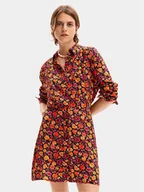 Sukienki - Desigual Sukienka koszulowa Yesh 24SWVW29 Pomarańczowy Regular Fit - miniaturka - grafika 1