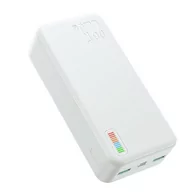 Powerbanki - Joyroom QP196 powerbank 30000mAh Dazzling Series 22.5W biały - miniaturka - grafika 1