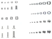 Pozostałe wyposażenie warsztatu - PARKSIDE® Zestaw nakrętek stalowych - miniaturka - grafika 1