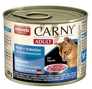 Animonda Carny Cat Dorosłe Dorsz + Korzeń pietruszki Puszka 200g 7931 - Mokra karma dla kotów - miniaturka - grafika 1