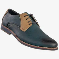 Półbuty męskie - Półbuty Wizytowe Męskie Ekoskóra Buty Eleganckie Granatowe Goodin GD-LJ-930 41 Granatowy - miniaturka - grafika 1