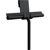 Myjki do okien - Ściągaczka prysznicowa z uchwytem, 21 cm, do mycia okien, luster, płytek i szyb samochodowych, czarna - miniaturka - grafika 1