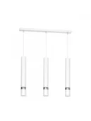 Lampy sufitowe - Luminex Lampa wisząca zwis żyrandol Joker 3x8W GU10 biały 9490 - miniaturka - grafika 1