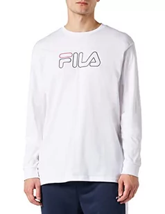 FILA Męska koszulka z długim rękawem, jasna biel, XL, Bright White, XL - Koszulki męskie - miniaturka - grafika 1