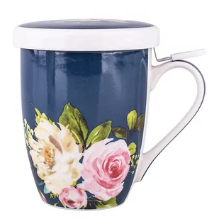 AMELIA KUBEK Z ZAPARZACZEM I POKRYWKĄ NBC 300 ML, GRANATOWY W OPASCE PVC 01010031854 - Kubki - miniaturka - grafika 1