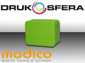 Pieczątki - Pieczątka MODICO NOMO 2 1/2 zielona połysk Pieczątka MODICO NOMO 2 1/2 zielona połysk - miniaturka - grafika 1