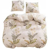 Pościel - Pościel 140x200 bawełna satynowa dwustronna GierekHoff 2 el gałązki - miniaturka - grafika 1