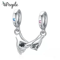 Wisiorki - Charms zawieszka srebro 925 dłonie miłość prezent do Apart Pandora - miniaturka - grafika 1
