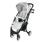 Wózki dziecięce - Smiki Thunder Pro wózek spacerowy czarna rama szaro-srebrny - miniaturka - grafika 1