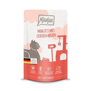 MjAMjAM mokra karma dla dorosłych kotów, Quetschie, z sercami 12x125 g - Mokra karma dla kotów - miniaturka - grafika 1