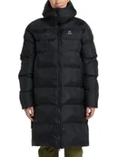 Kurtki damskie - Haglöfs Płaszcz pikowany "Mimic" w kolorze czarnym - miniaturka - grafika 1