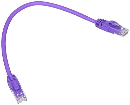 Kabel sieciowy kategoria 6 A nieekranowany UTP AWG24 kolor liliowy bezhalogenowy 0,25 m