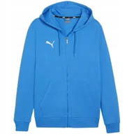 Bluzy męskie - Bluza męska Puma Team Goal Casuals Hooded niebieska 658595 02 S - miniaturka - grafika 1