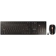 Zestawy myszka + klawiatura - Klawiatura i mysz Cherry DW 9100 SLIM  CZ+SK (JD-9100CS-2) Czarna/Imitacja miedźi - miniaturka - grafika 1