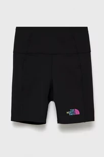 The North Face szorty dziecięce kolor czarny z nadrukiem - Spodnie i spodenki dla dziewczynek - miniaturka - grafika 1