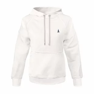 Bluza damska kangurka z kapturem i kieszeniami biała Captain Mike rozmiar XL - Bluzy damskie Bluza damska kangurka z kapturem i kieszeniami biała Captain Mike rozmiar XL - Bluzy damskie - miniaturka - grafika 1