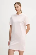 Piżamy damskie - Tommy Hilfiger koszula nocna bawełniana damska kolor różowy bawełniana UW0UW05767 - miniaturka - grafika 1