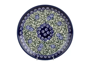 Bolesławiec Talerz płytki 20cm Dekor 1073 274090 - Talerze - miniaturka - grafika 1